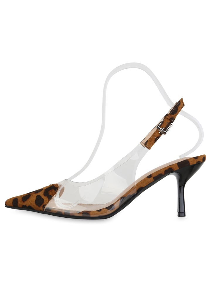 VAN HILL Slingpumps Sofia in Hellbraun Leo günstig kaufen