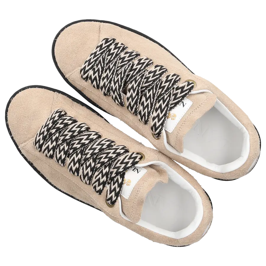Lanvin - Sneaker low CURB LITE Veloursleder - beige