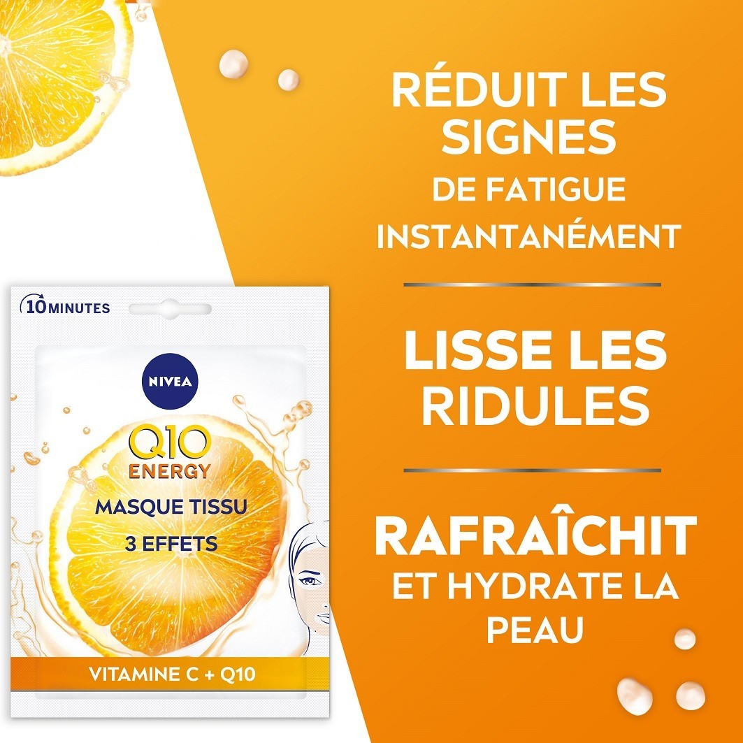 NIVEA Energy C-vitaminos és Q10 arcmaszk