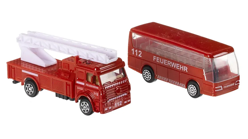 Müller - Toy Place - City Team Set - 5 Fahrzeuge, 3-fach sortiert, 1 Stück