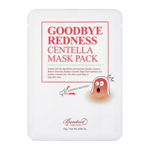 Mascarilla Benton Goodbye Redness Centella, 1 unidad de 23 ml