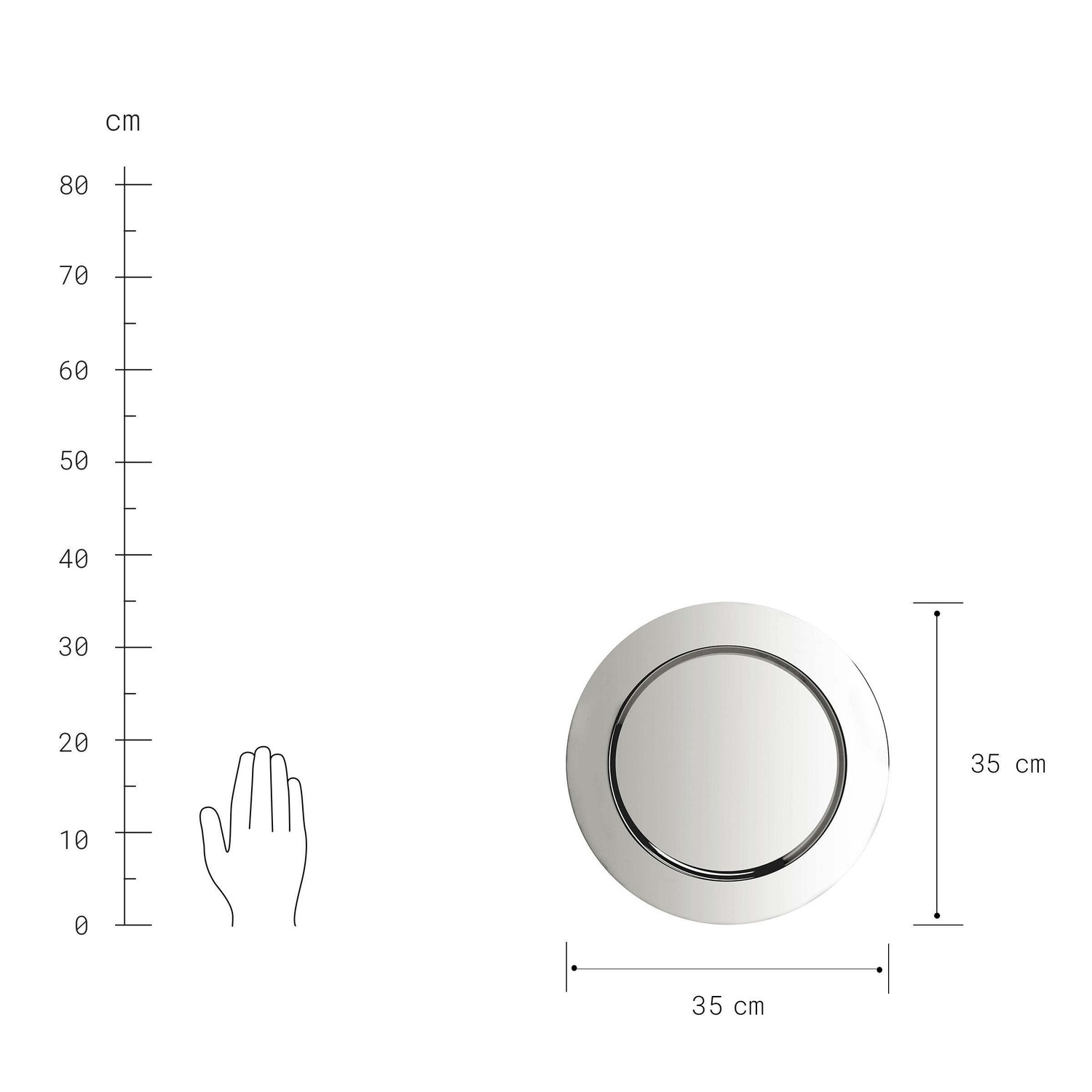 PIATTO Deko-Teller Ø35cm
