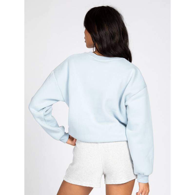 RUSTY RUSTY KEY LINE RELAXED CREW NECK FLEECE Rundhalspullover Damen