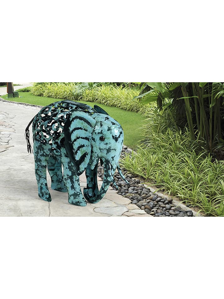Inkazen LED-Solarleuchte in Türkis - (B)28 x (H)21 x (T)13,5 cm günstig kaufen onesize