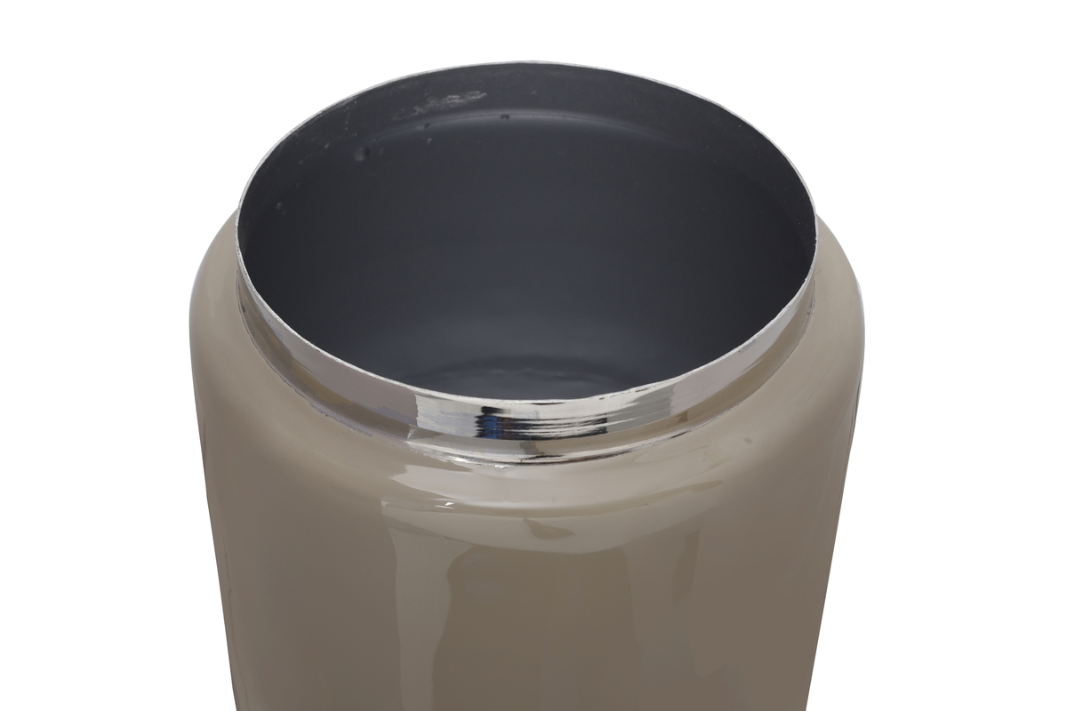 Kayoom Vase Art Deco 455 Taupe / Silber