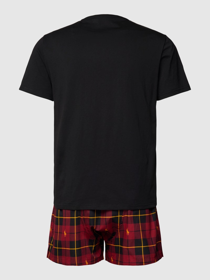 Pyjama im Geschenk-Set Modell 'COTTON' in rot