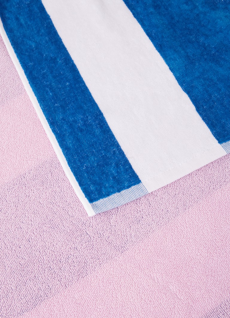 de Bijenkorf Home Stripes organic cotton beach towel 100 x 180 cm