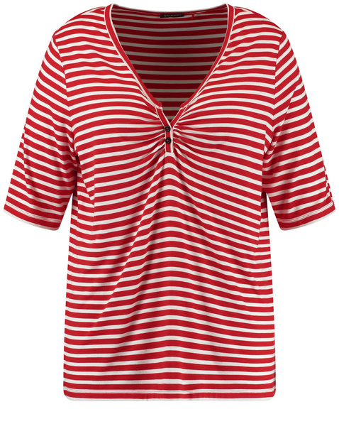 Henley Shirt mit Ringel-Dessin