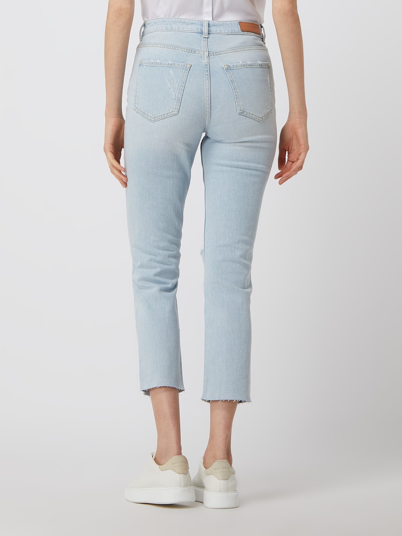 Straight Fit Jeans mit Stretch-Anteil in hellblau