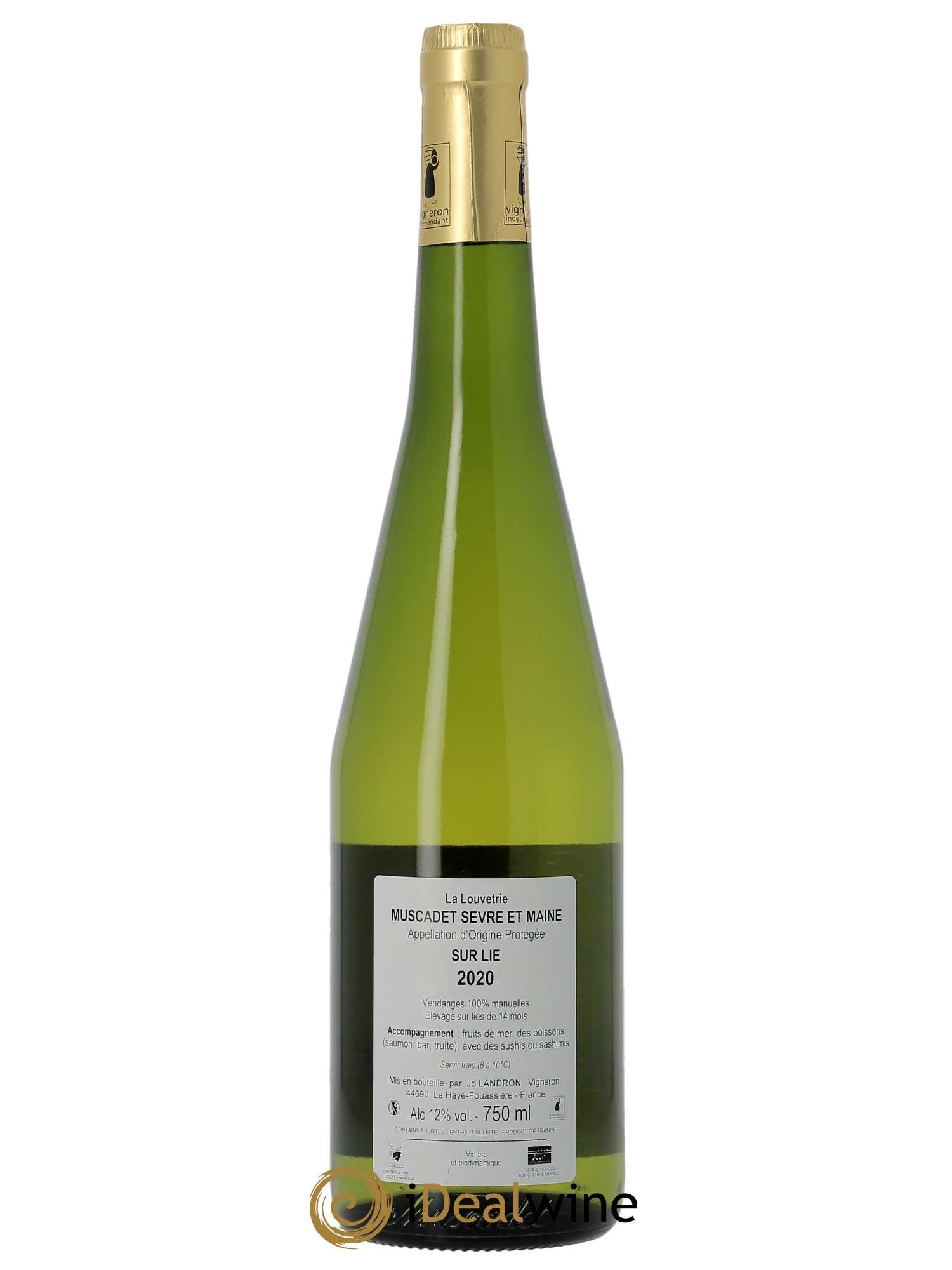 Muscadet-Sèvre-et-Maine La Louvetrie Jo Landron  2020 - Lot de 1 Bouteille