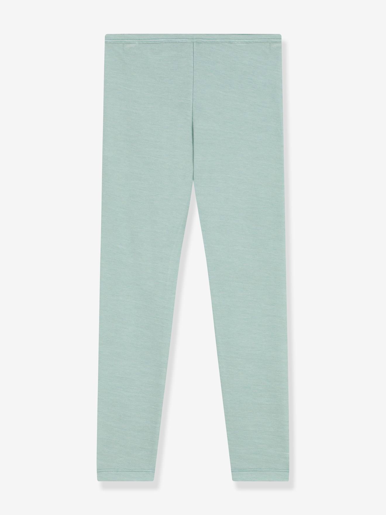 Petit Bateau Kinder Thermo-Leggings mit Wolle PETIT BATEAU - grün