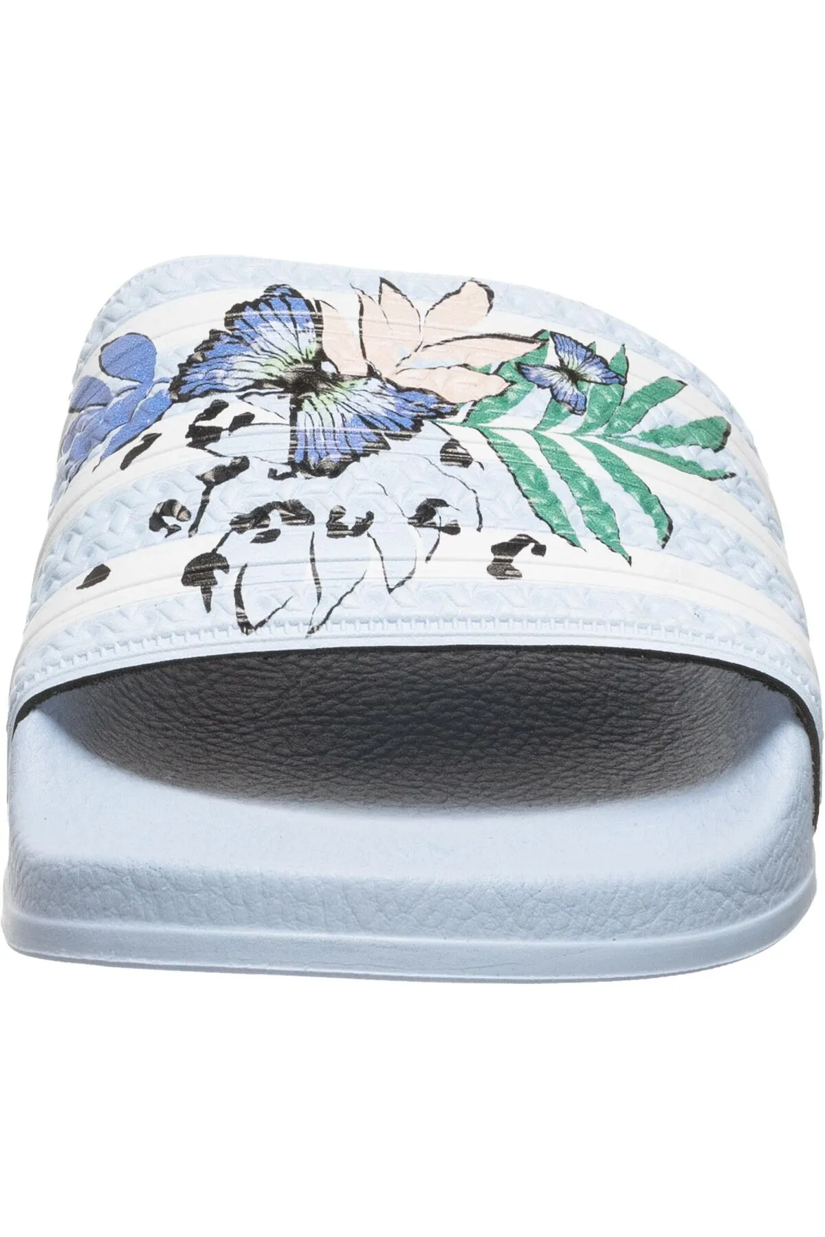 adidas  Pantolette - Blau - Flacher Absatz