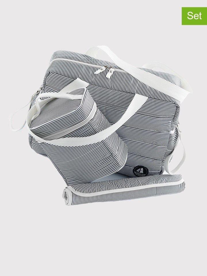PETIT BATEAU 3tlg. Wickelset in Schwarz/ Weiß günstig kaufen onesize
