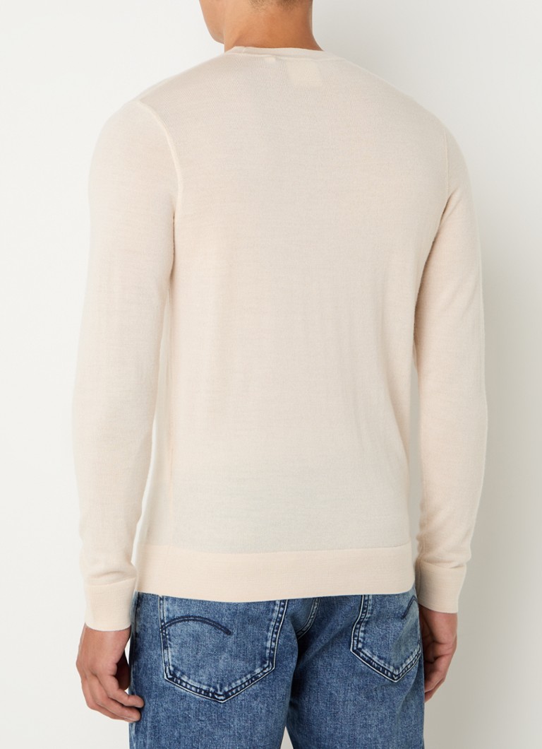Lyle & Scott Fine-knit merino wool pullover with logo embroidery
