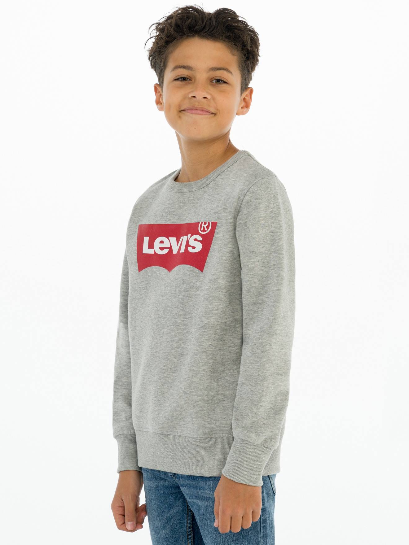 Levis Jungen Sweatshirt Batwing Crewneck Levi's - grau