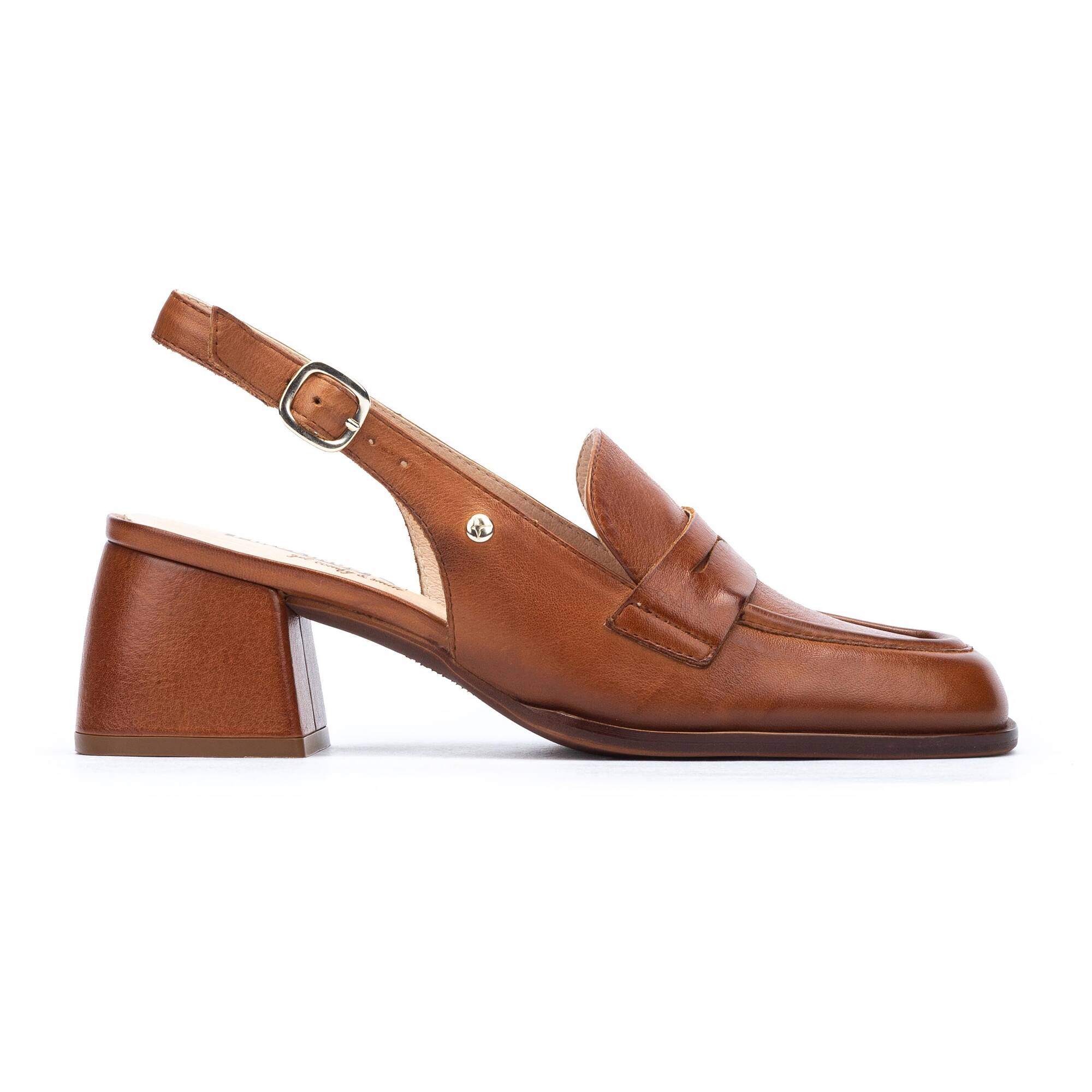 Eleganckie damskie mokasyny Pikolinos - BRANDY