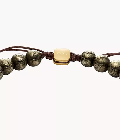 Fossil Armband Galaxy Beads Pyrit grau