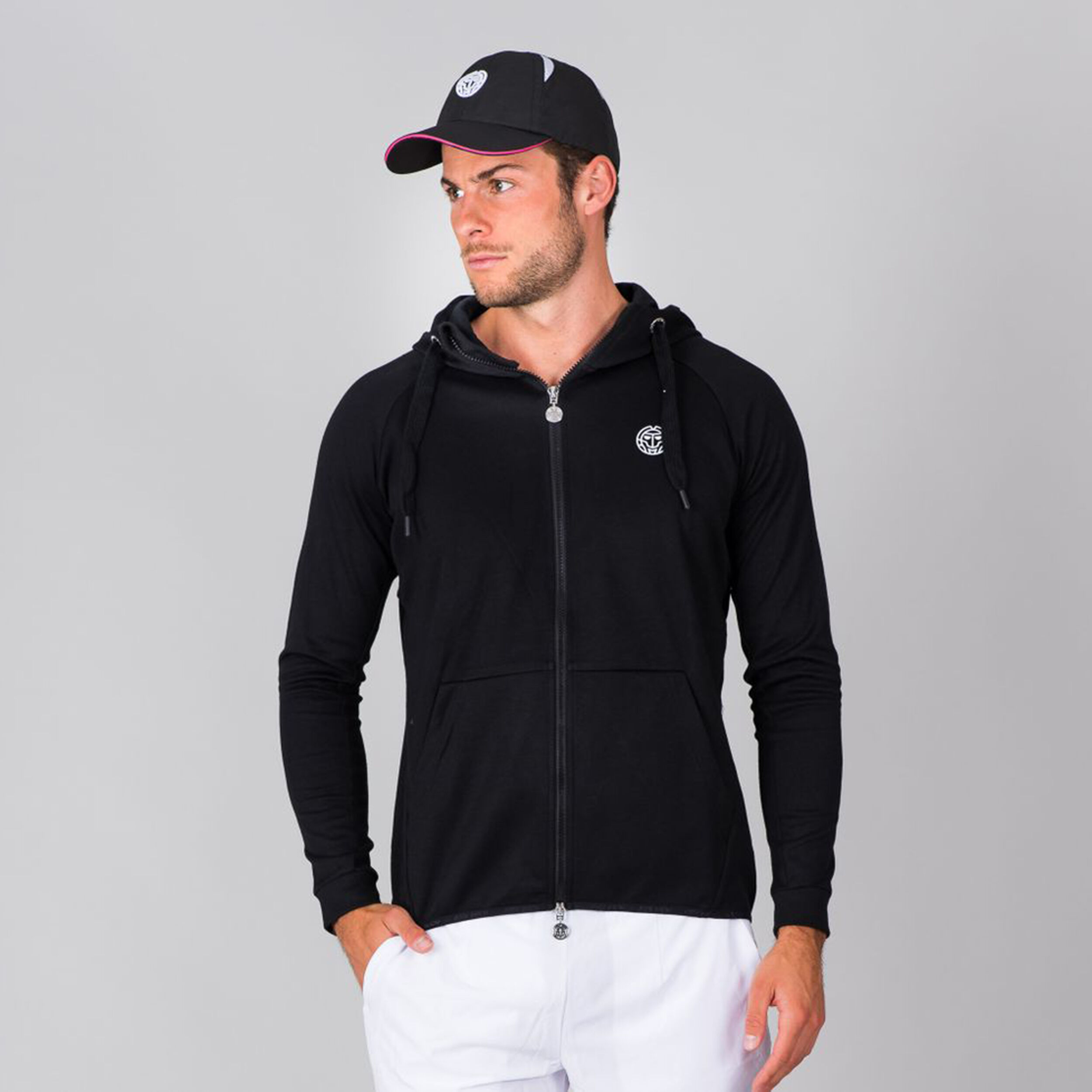 Jamol Tech Trainingsjacke Herren - Schwarz, Weiß