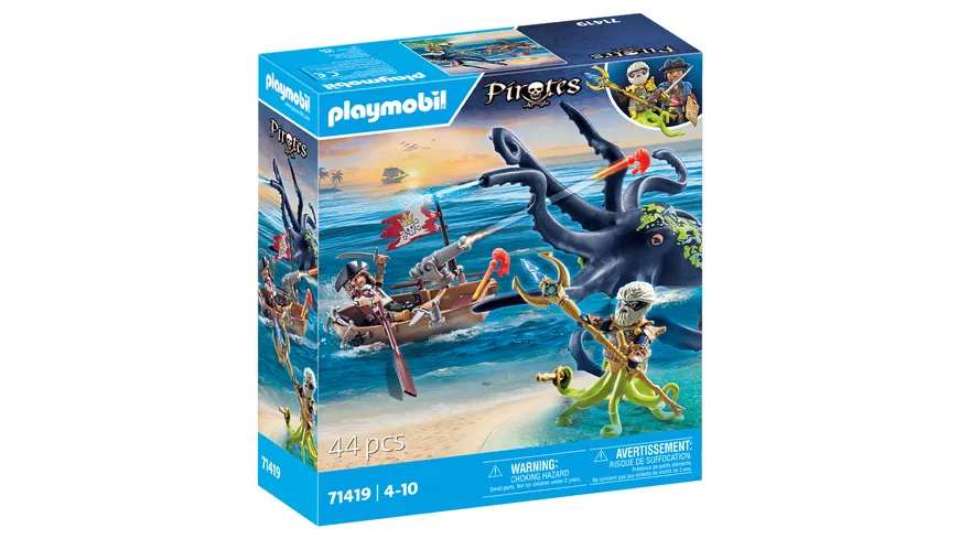 PLAYMOBIL 71419 - Pirates - Kampf gegen den Riesenoktopus
