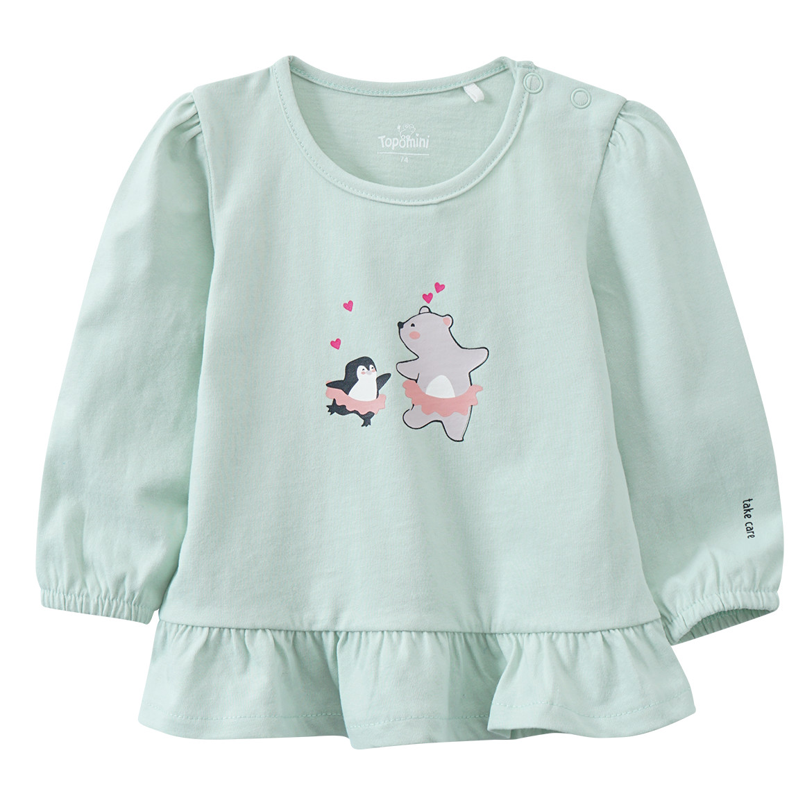 Baby Langarmshirt mit Rüschen