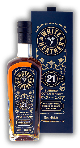 White Heather 21 Years Blended Scotch Whisky 48% White Heather 21 Years Blended Scotch Whisky 48%  Alter 21 J. - 0,7	 Liter - Vol 48%