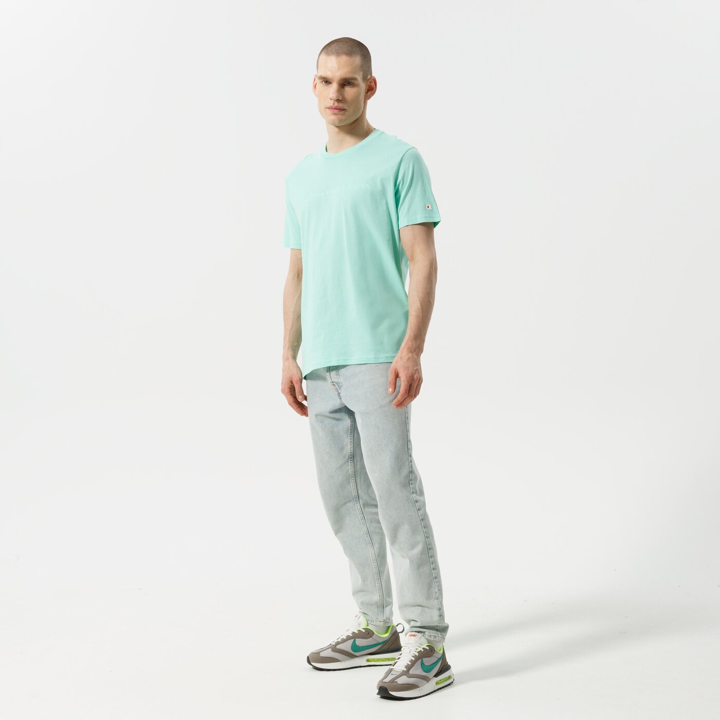 CHAMPION T-SHIRT CREWNECK TEE Grün