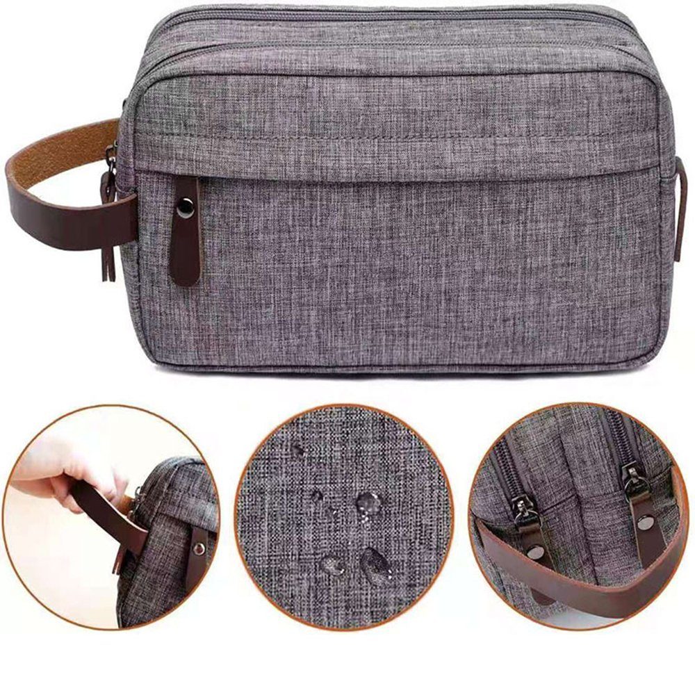 FeelGlad Kulturbeutel Kulturbeutel Herren,Kosmetiktasche,Kulturtasche, Geräumiges Hauptfach
