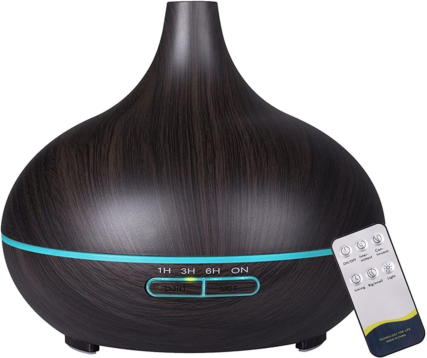 Mutoy Diffuser, Aroma Diffuser, 550ml, Aroma Ultraschall-Vernebler, 550,00 l Wassertank, Aroma sparsamen Ultraschall-Vernebler in kleine Duftspender verwandeln
