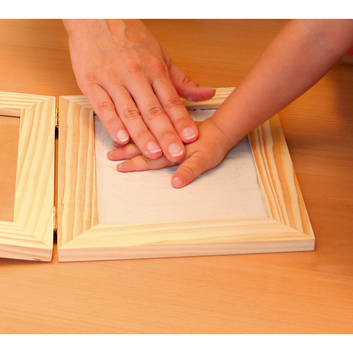 3D Erinnerungen - Gipsabdruck-Set Bilderrahmen, 2-tlg.