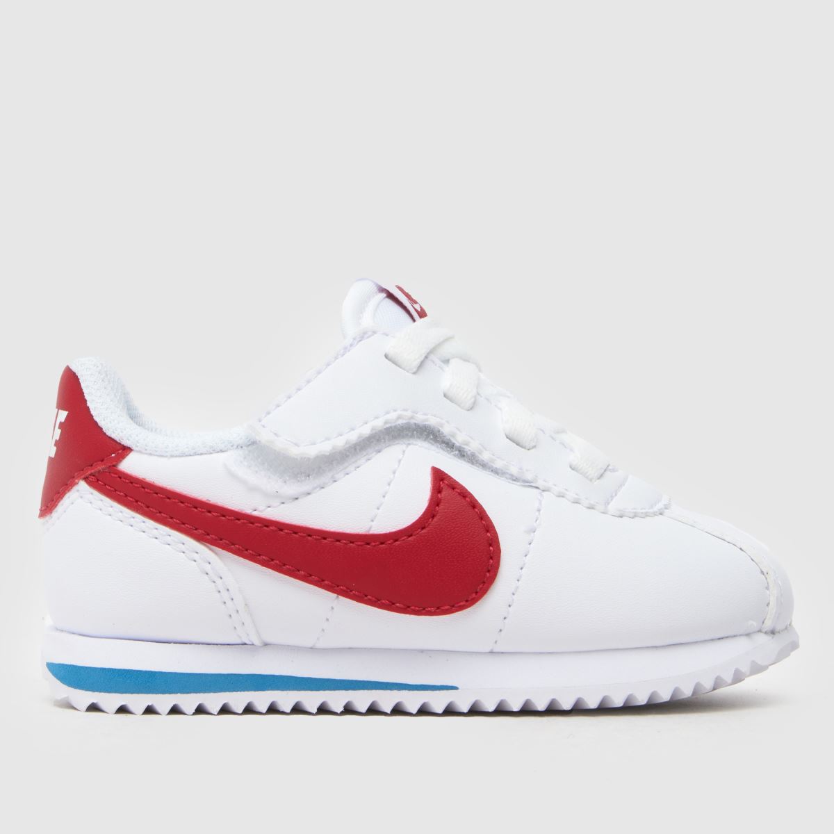 Nike vita & röda Cortez småbarnsskor