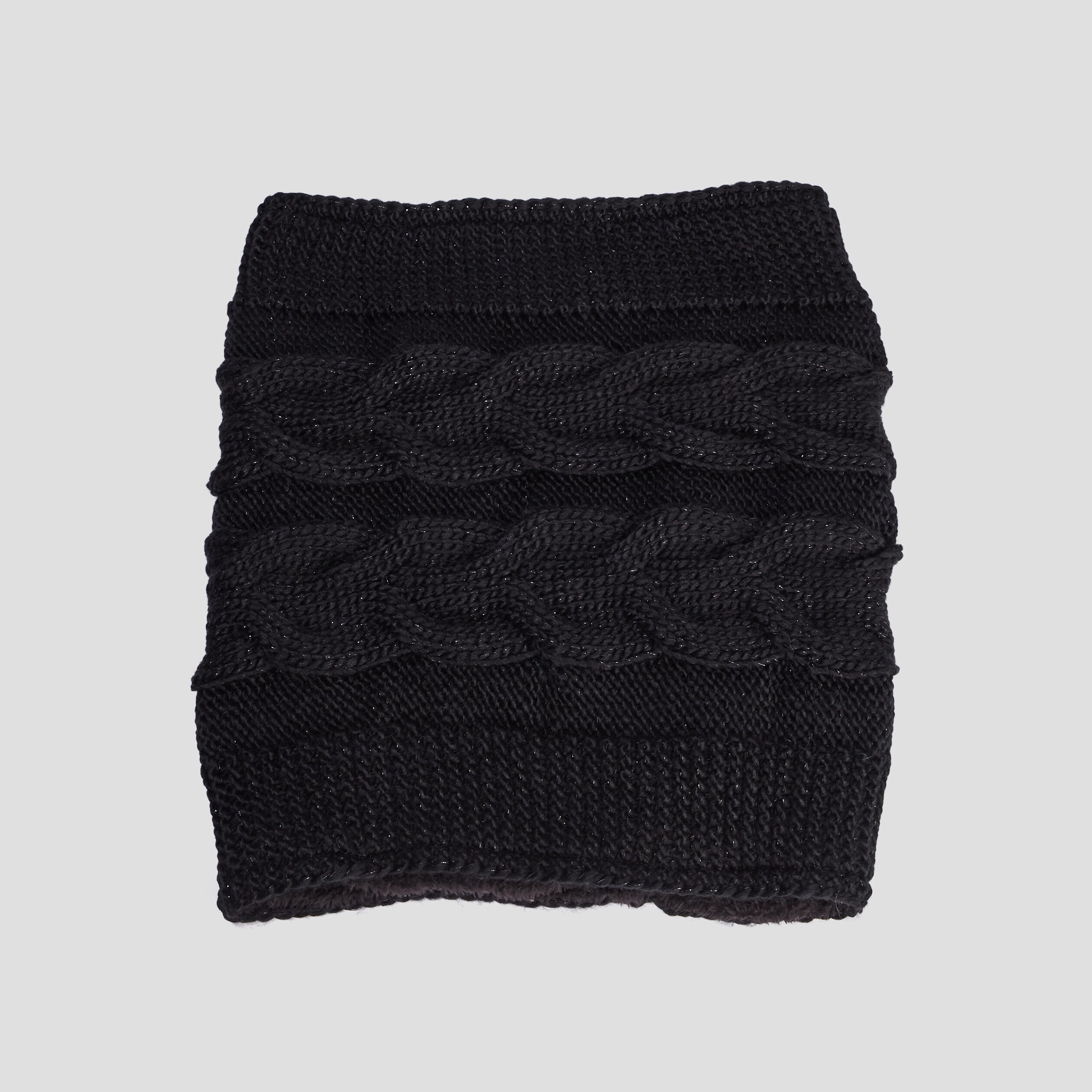 Snood avec torsades noir femme | La Halle