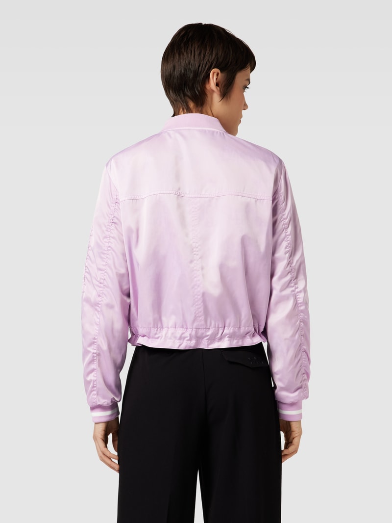 Jacke mit Stehkragen in flieder