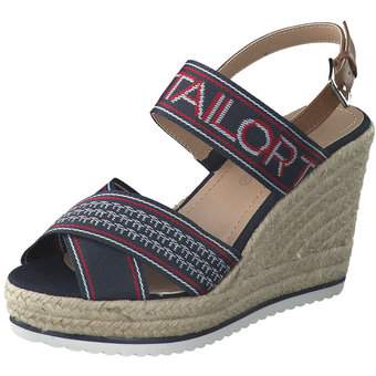Tom Tailor Keilsandale in blau