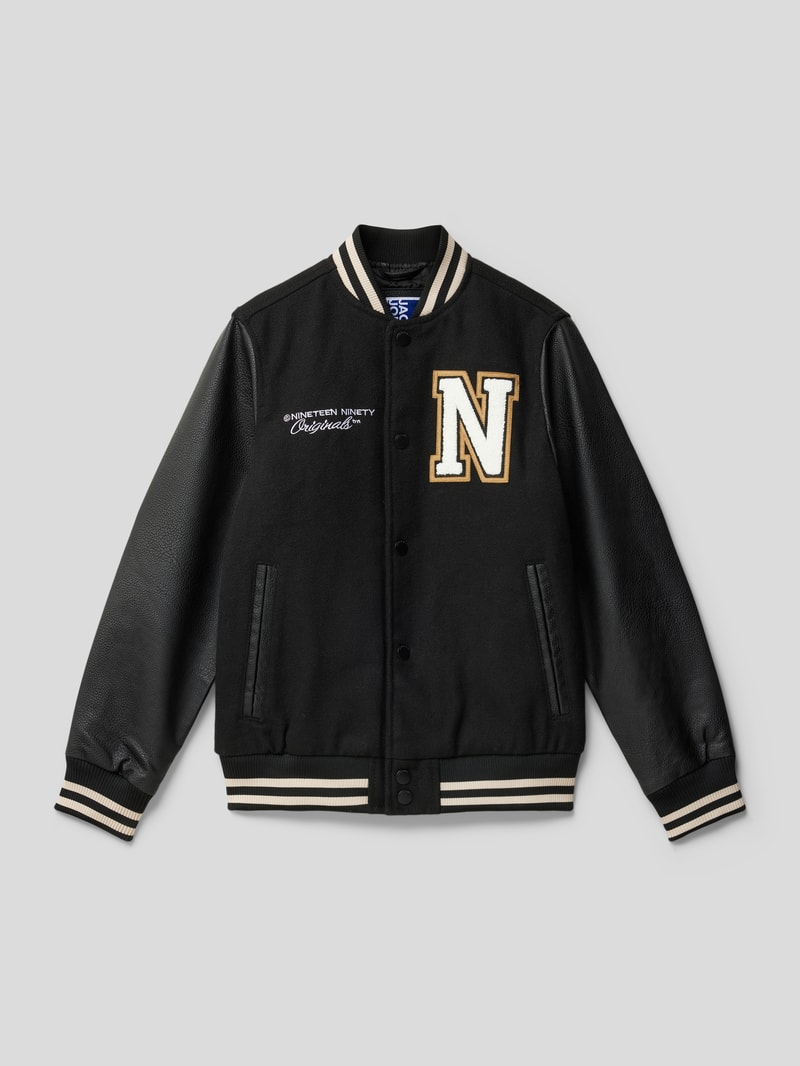 College-Jacke mit Stehkragen Modell 'ORCOLLEGE' in schwarz