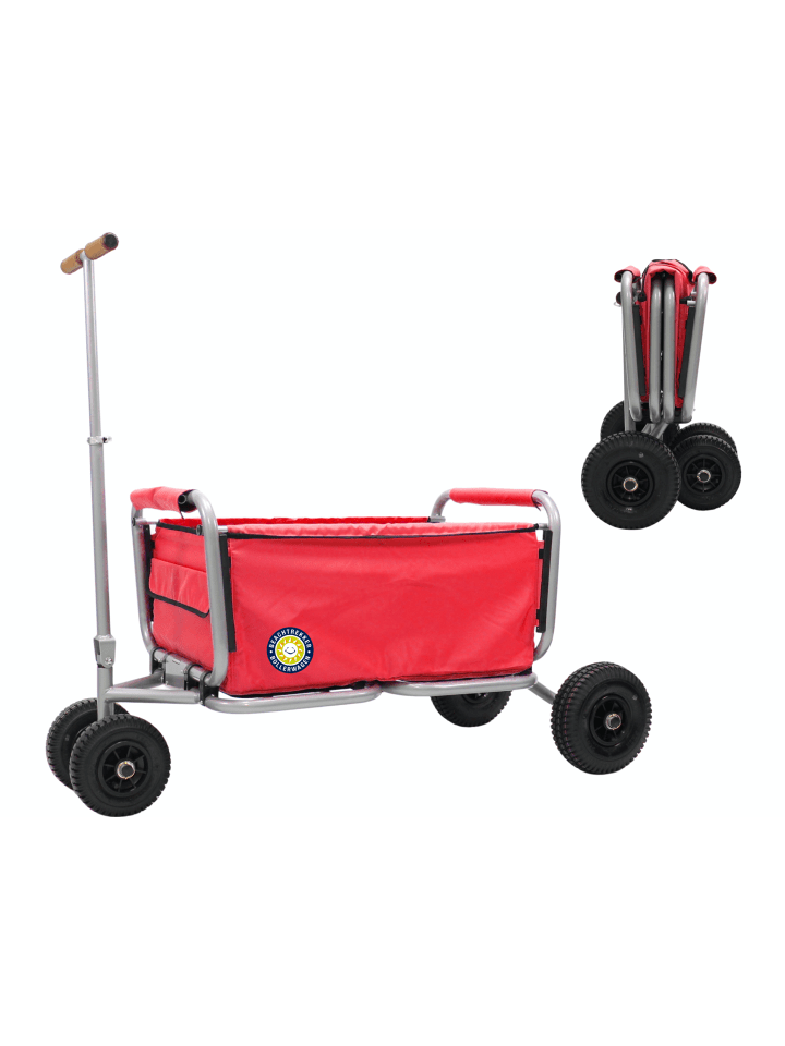 Beachtrekker Beachtrekker LiFe faltbarer Bollerwagen   Bremse, klappbarer Handwagen (Rot) günstig kaufen onesize