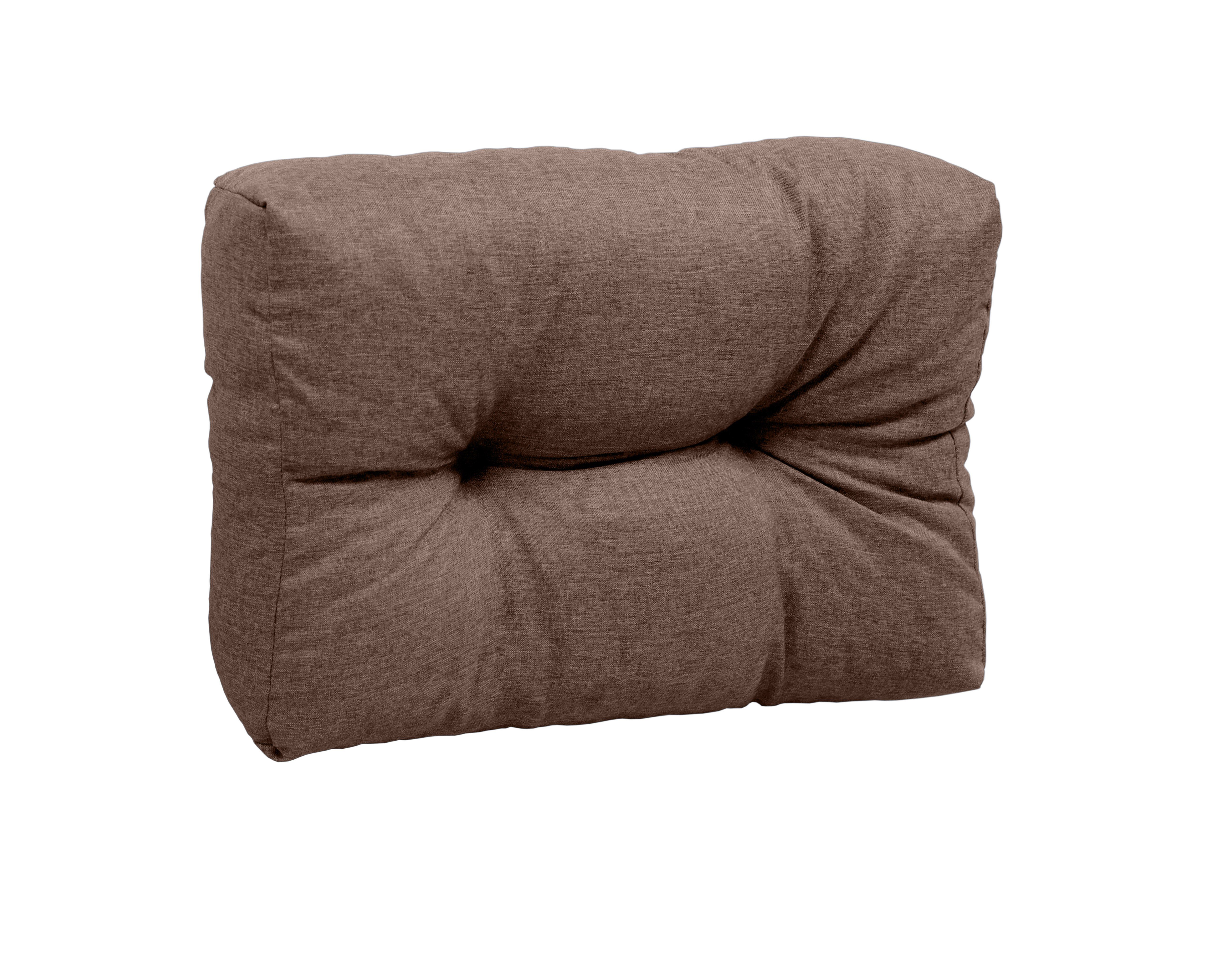 sunnypillow Rückenkissen Palettenkissen gesteppt Seitenkissen 60 x 40 x 15 cm, Braun