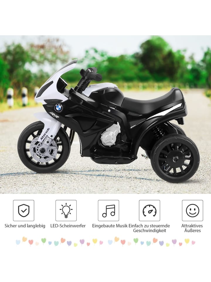 COSTWAY 6V Elektro Motorrad BMW von 18-36 Monaten in Weiß günstig kaufen 66 cm