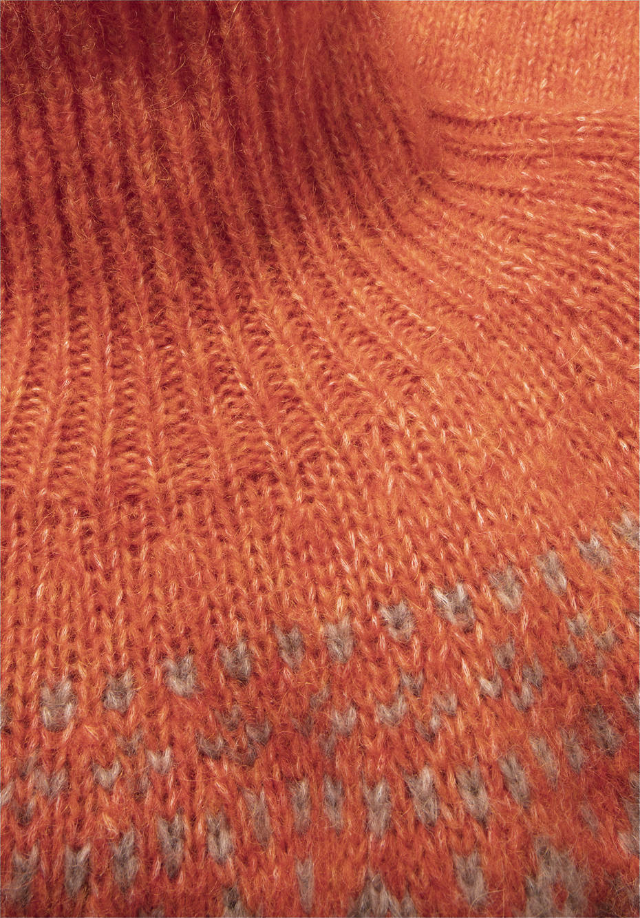 Jacquard-Pullover aus Alpaka mit Baumwolle
