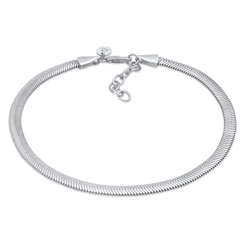 Elli PREMIUM Elli PREMIUM Bracelet de Cheville Femmes Bracelet de Cheville plat élégant en Arg Bijoux