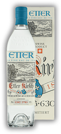 Etter Retrokirsch Schweizer Kirschwasser Etter Retrokirsch Schweizer Kirschwasser Eine Hommage an Johann Baptist Etter. Limitierte Edition - eine wahre Rarität mit Genussgarantie! 0,7	 Liter - Vol 42%