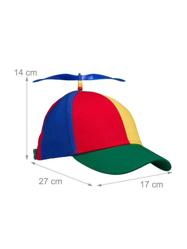 relaxdays 2 x Propeller Mütze in Bunt günstig kaufen onesize