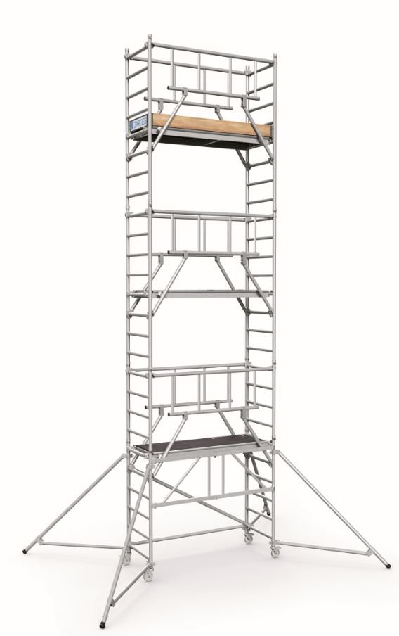 Schelă rulantă Zarges 53526 PaxTower S-Plus 1T 7,55 m.