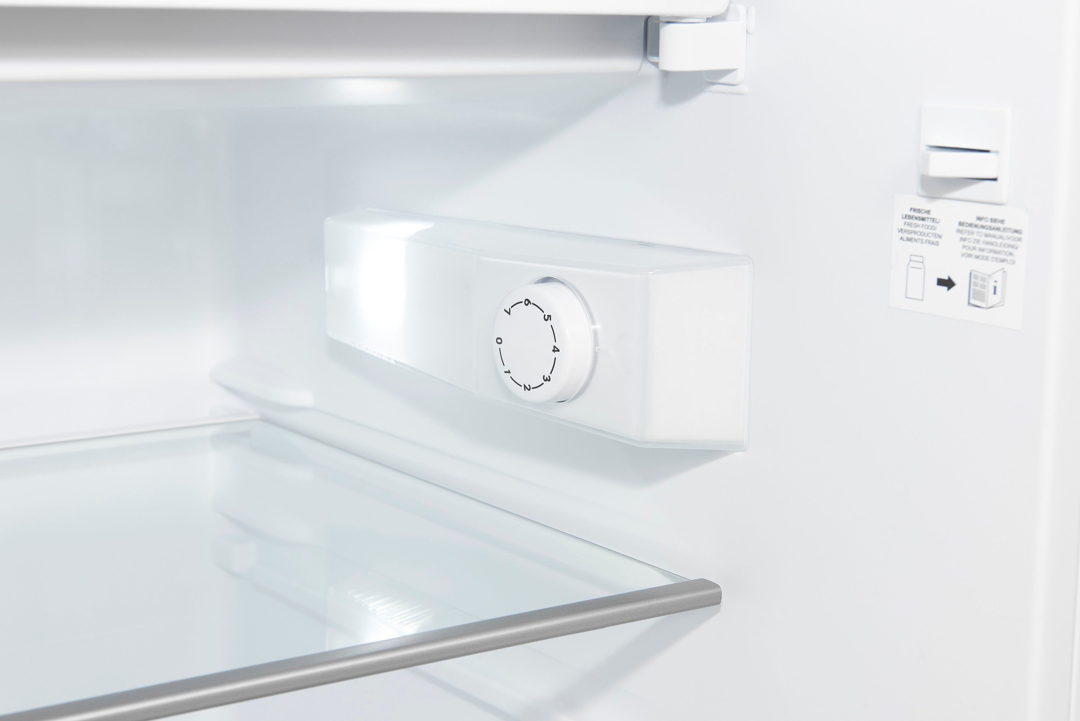 exquisit Kühlschrank KS16-4-H-010D weiss, 85 cm hoch, 56 cm breit
