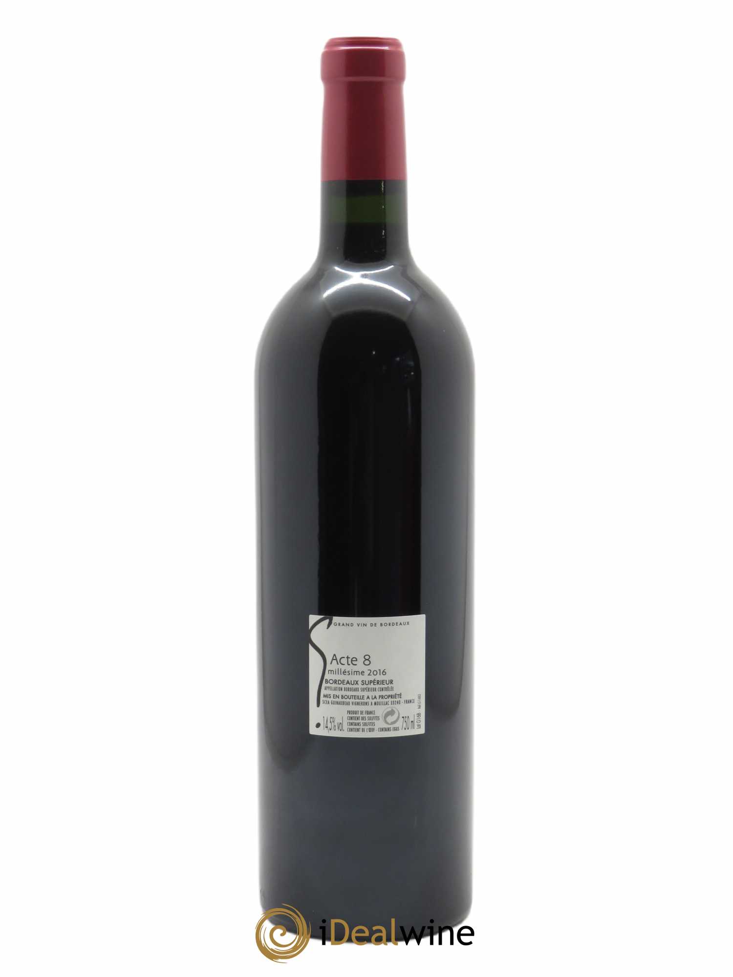 G acte 8 (CBO à partir de 6 bts) 2016 - Lot de 1 Bouteille
