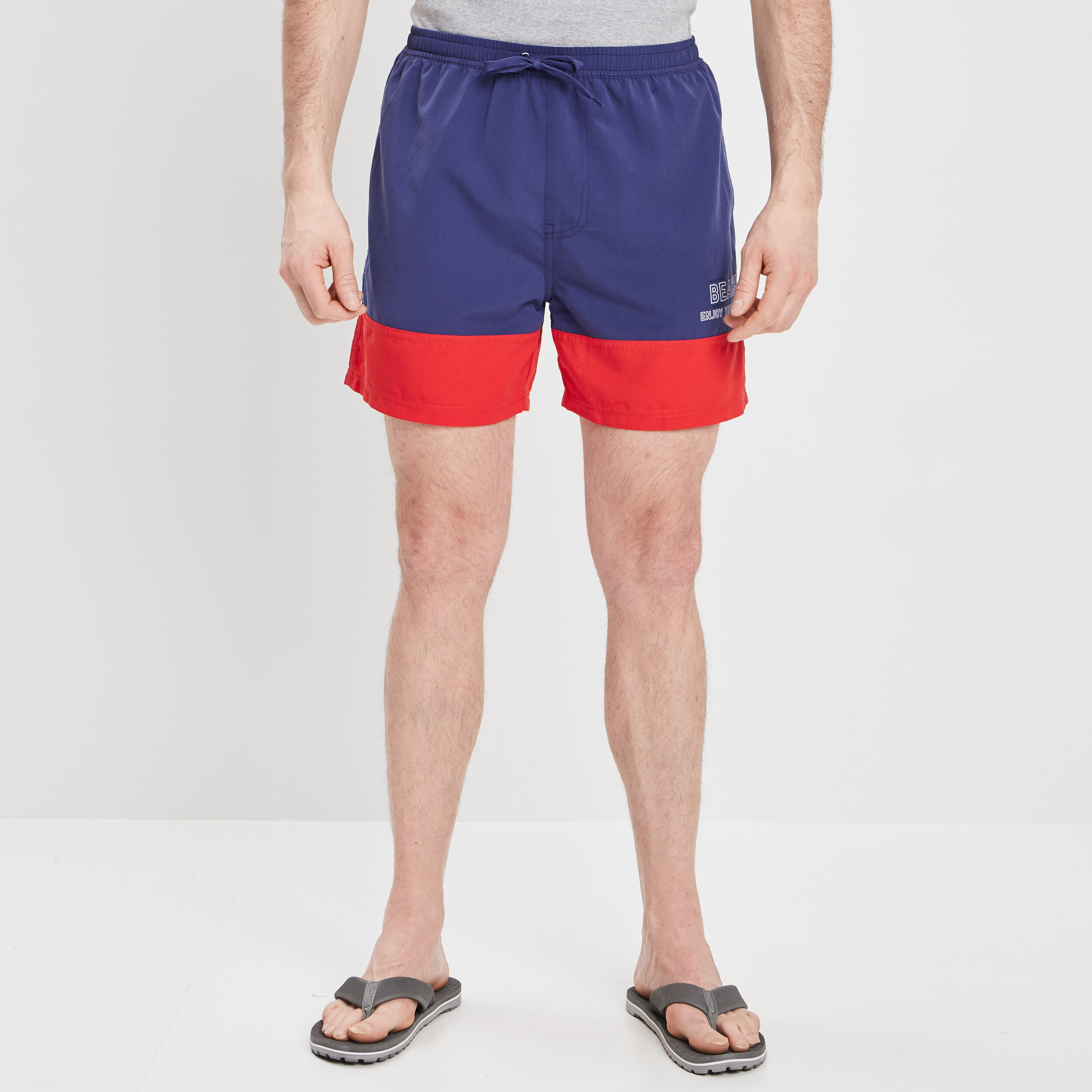 Short de bain rouge homme | La Halle