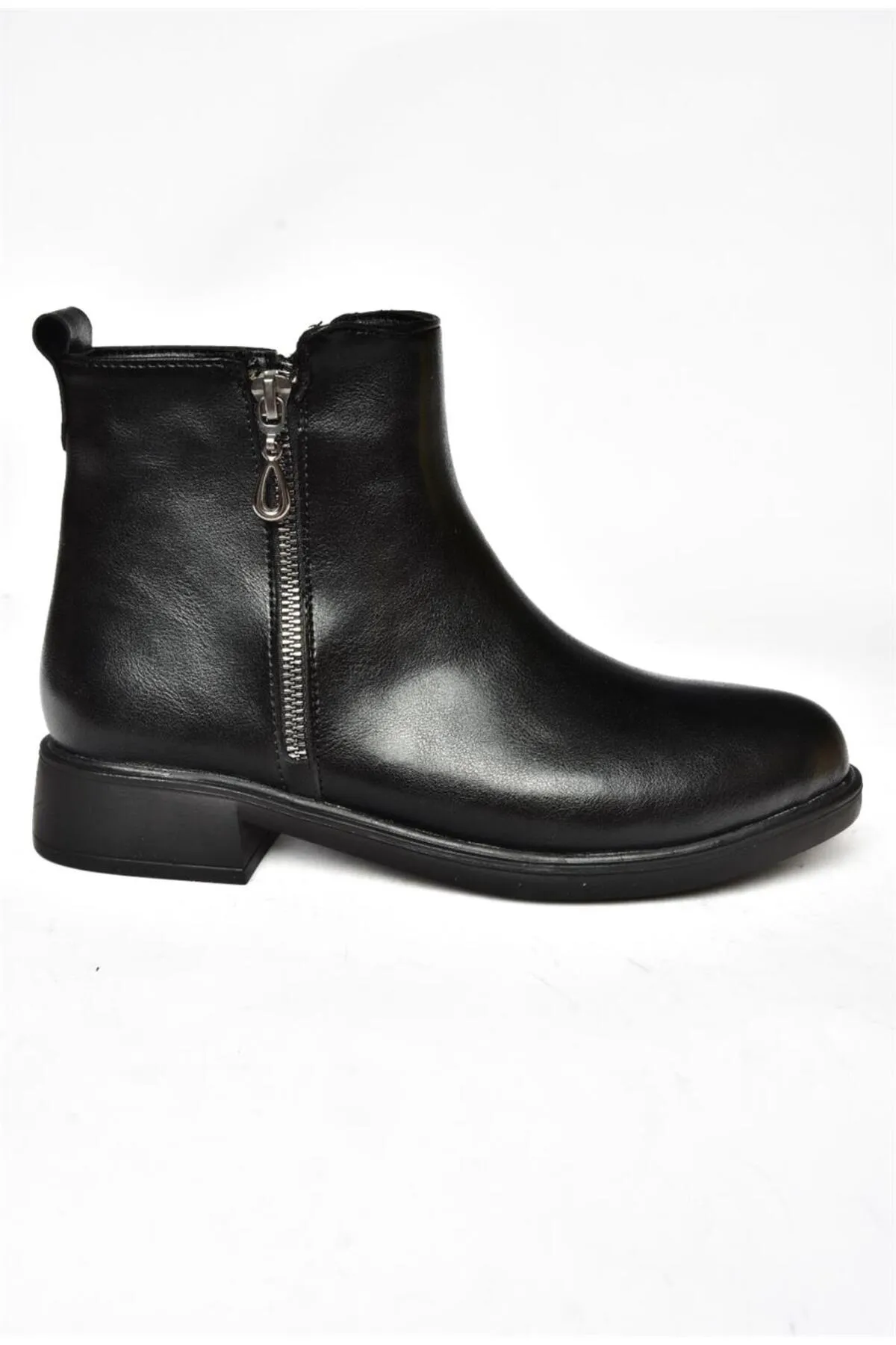 Fox Shoes  R374050409 Schwarze Damenstiefel mit niedriger Sohle