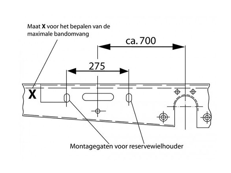 Zweite Chance AL-KO Type C Ersatzradhalter