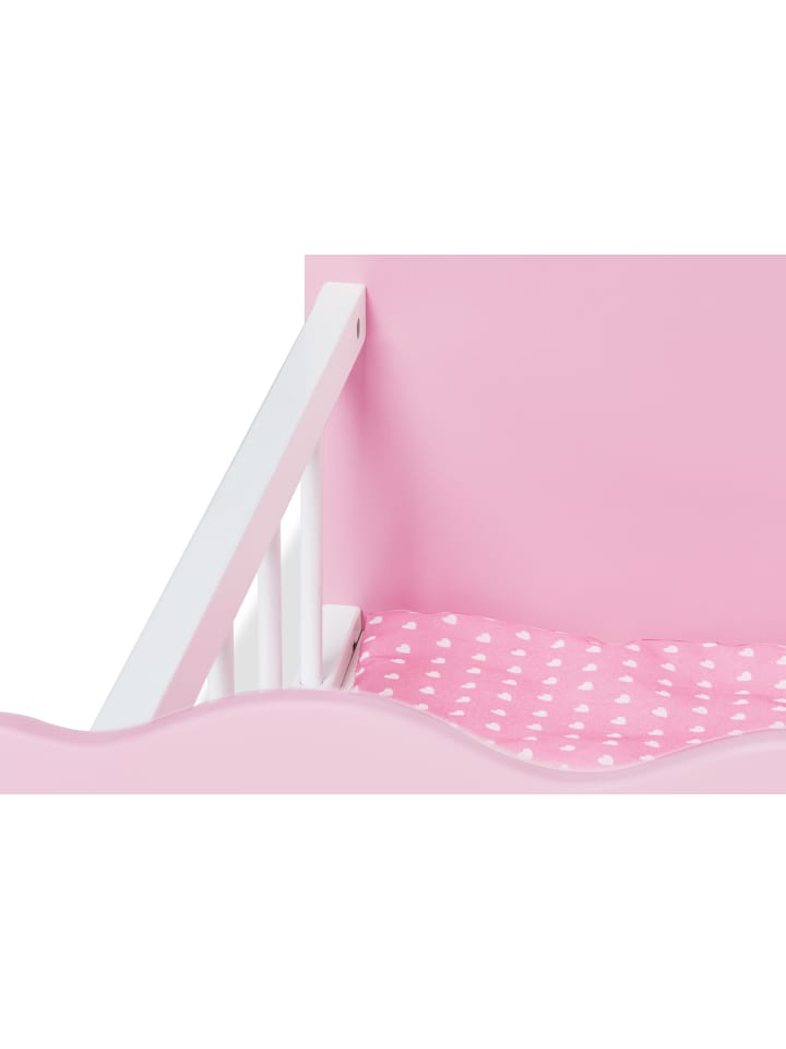 Pinolino 4-tlg. Puppenbett 'Jasmin“ in rosa günstig kaufen onesize