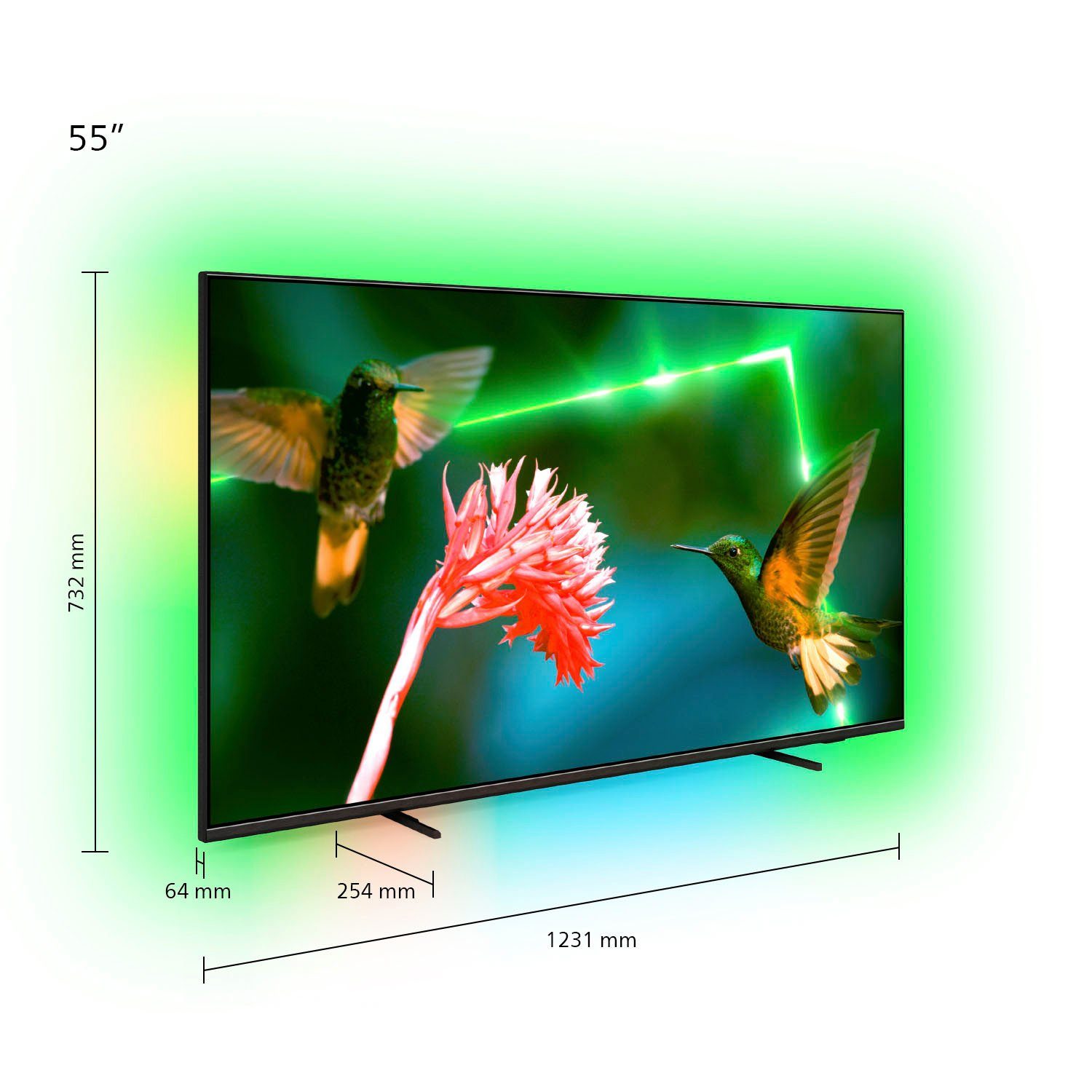 Philips 55PML9507/12 LED-Fernseher (139 cm/55 Zoll, 4K Ultra HD, Android TV, Smart-TV)