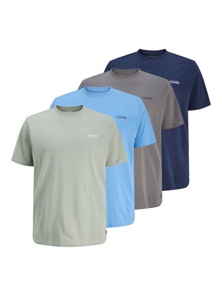 JACK & JONES PLUS T-shirt in Iceberg Green günstig kaufen